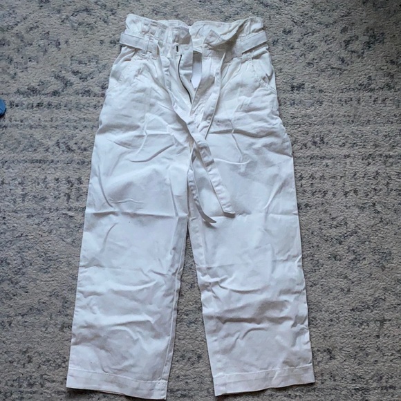 Off white wide legged cargo pants H&M - Picture 1 of 3